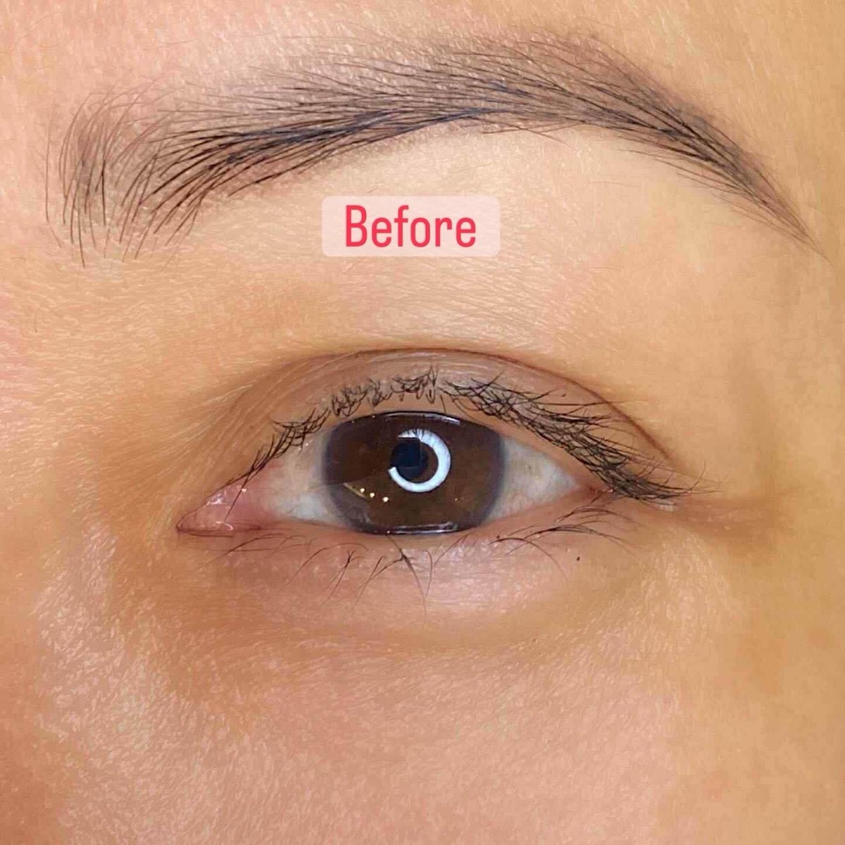 Lash lift before